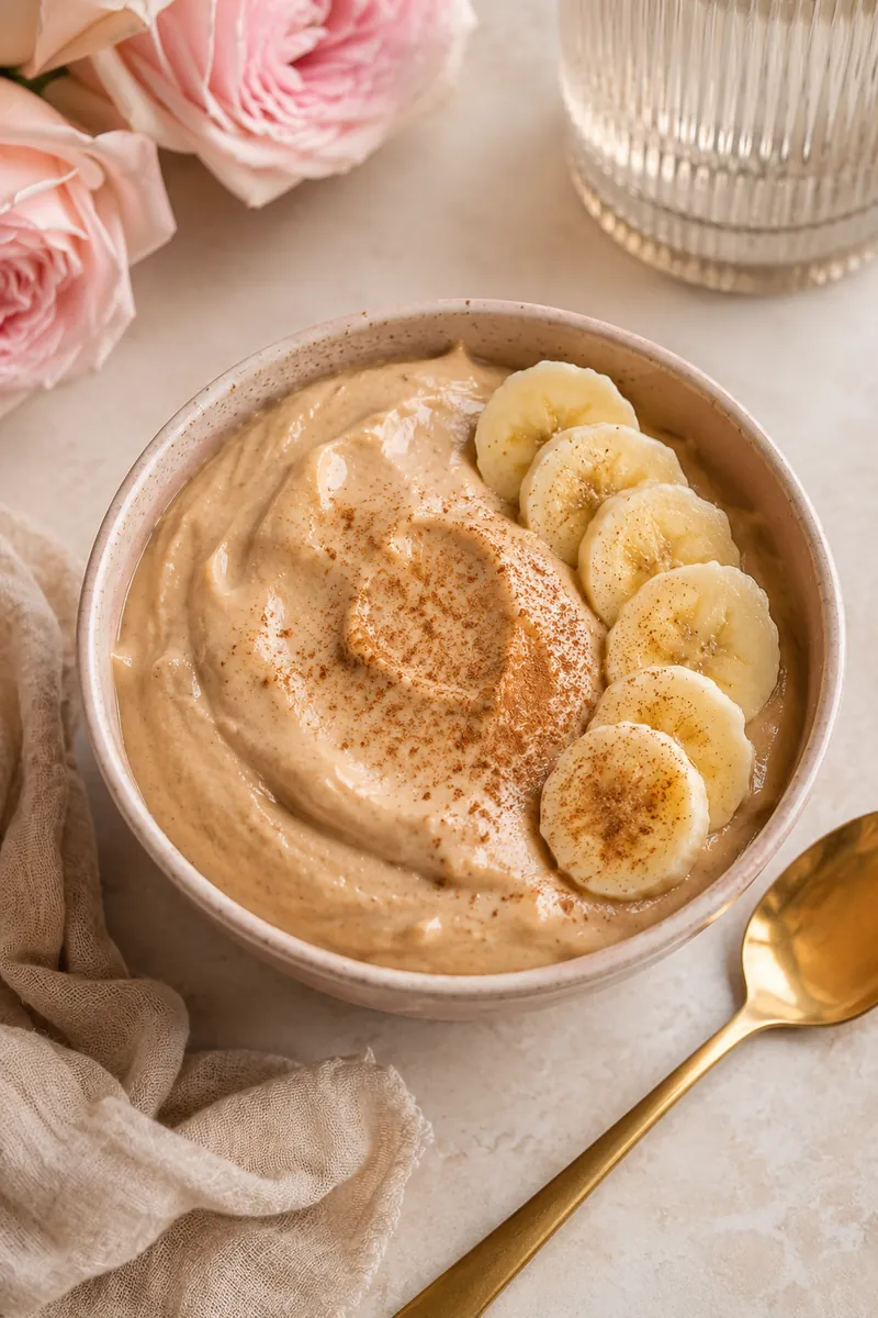 Creme Proteico de Café com Banana
