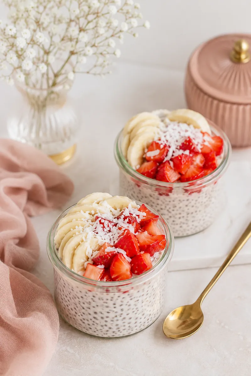 Pudim Belle de Chia com Frutas
