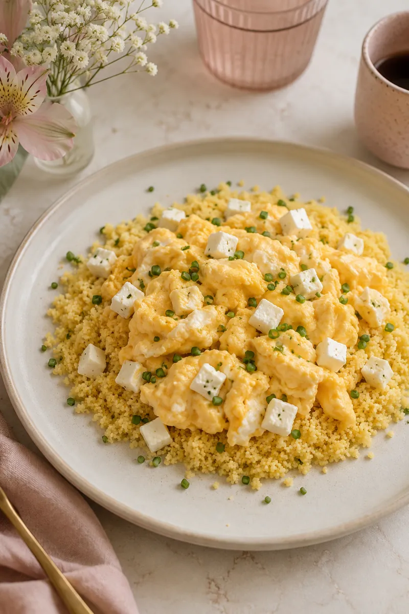 Cuscuz Delicado com Ovo Cremoso