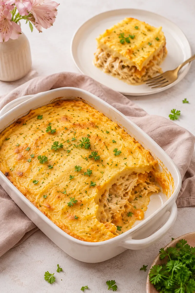 Escondidinho Suave de Frango com Abóbora
